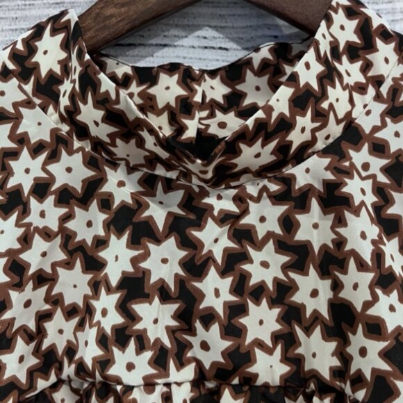 Brand New BY ANTHROPOLOGIE 3/4-Sleeve Mock-Neck Swing Mini Dress - Picture 5 of 11